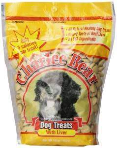 Pouch of Charlee bear treats on white bg