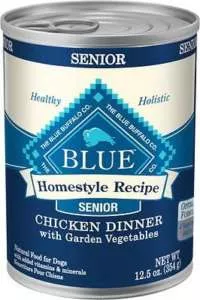 Blue Buffalo Homestyle Recipe Senior Chicken Dinner with Garden Vegetables Canned Dog Food