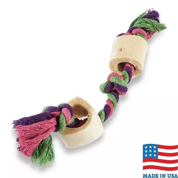 USA Bones & Chews Cotton Rope With Bones Dog Toy