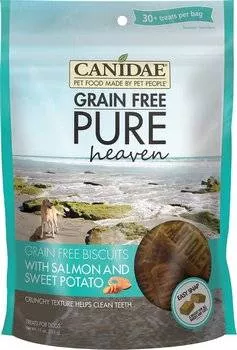 CANIDAE Grain-Free PURE Heaven Biscuits with Salmon & Sweet Potato Crunchy Dog Treats