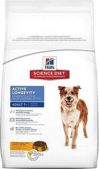 Hill's Science Diet Adult 7+ Active Longevity Dry Dog Food - Chicken Meal, Rice & Barley Recipe