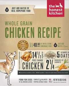 The Honest Kitchen Whole Grain Chicken Recipe Dehydrated Dog Food
