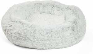 Best Friends by Sheri Luxury Shag Donut Self-Heating Orthopedic Dog & Cat Bed