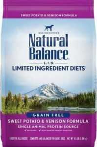 Natural Balance LID Limited Ingredient Diets Sweet Potato & Venison Formula Grain Free