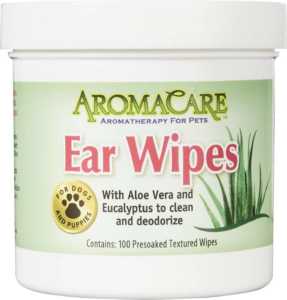 Best Odor Control ear wipes - Professional Pet Products AromaCare Dog Ear Wipes