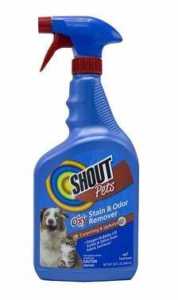 Shout Pets Oxy Stain & Odor Remover for Carpeting & Upholstery, 32-oz bottle