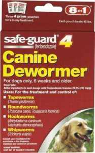 8in1 Safe-Guard 4 Canine De-Wormer For Large Dogs, 3-day Treatment – Granules