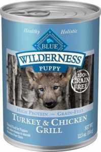 Blue Buffalo Wilderness Turkey & Chicken Grill Grain-Free Puppy Canned Dog Food