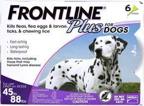 Frontline Plus Flea And Tick Dog Treatment