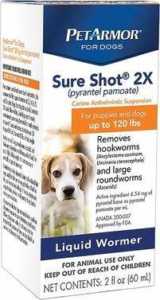 PetArmor Sure Shot 2X Liquid Wormer For Puppies & Dogs