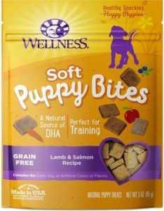 Wellness Soft Puppy Bites Grain-Free Lamb & Salmon Recipe Dog Treats