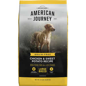 American Journey Large Breed Adult Grain-Free Dry Dog Food - Chicken & Sweet Potato Recipe 