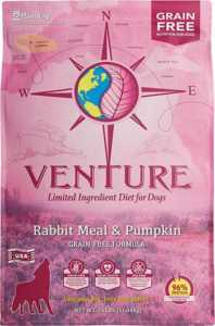 Earthborn Holistic Venture Limited Ingredient Grain-Free Rabbit Meal & Pumpkin Dry Dog Food