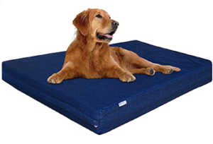 Dogbed4less Premium Denim Memory Foam Dog Bed