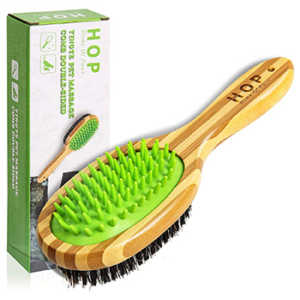 Professional 2-in-1 Dog Grooming Brush, Home of Paws (HOP)