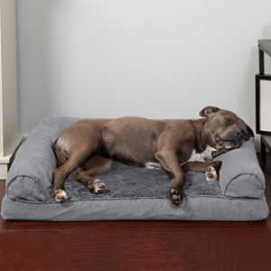 FurHaven Plush & Suede Orthopedic Sofa